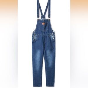 Women’s vintage Adjustable Strap Distressed Denim Overalls Like New